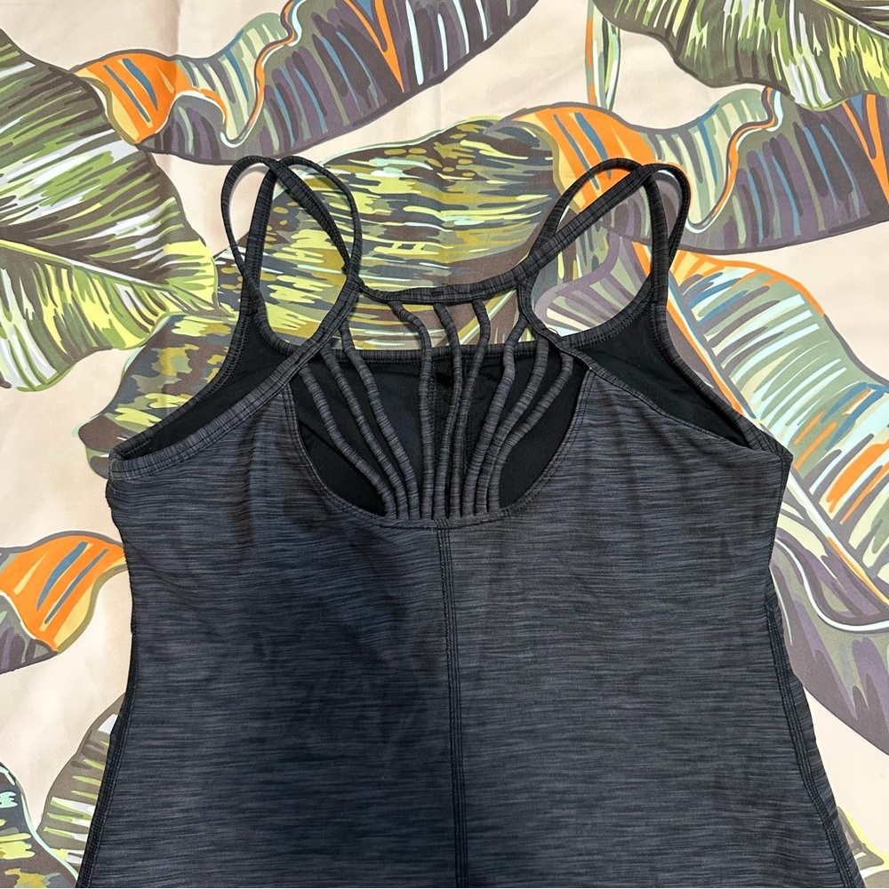 EUC prana strappy tank top with bra